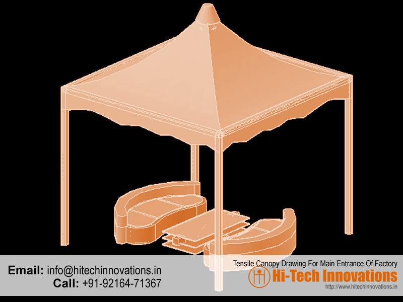 10ft x 10ft Tensile structure canopy