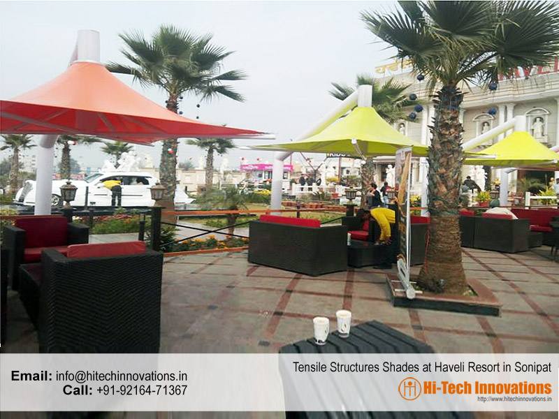 Tensile Structure Shades for Resorts