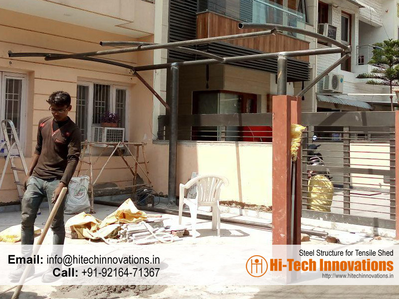 Steel Structure for Tensile Sheds , Chandigarh, Mohali, Panchkula