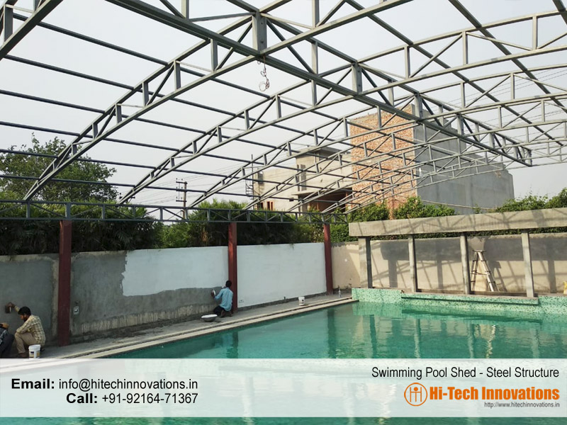 Swimming Pool Shed - Steel Structure