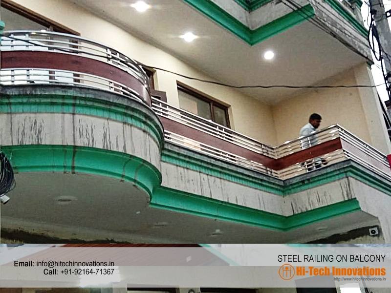 New Designer Steel Railing on Balcony Chandigarh