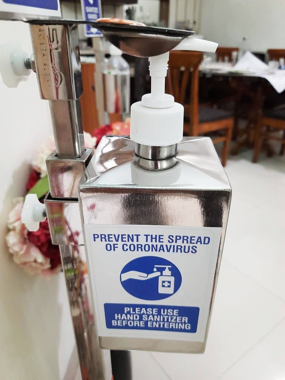 Sanitizer Dispenser Steel Bottle