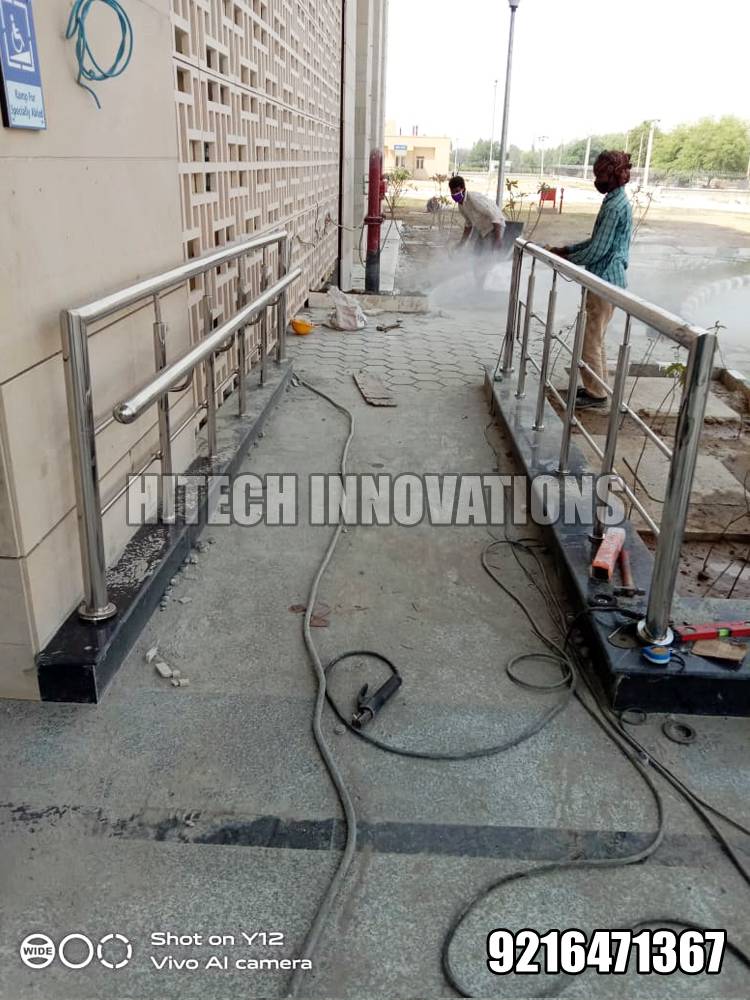 Stainless Steel Ramp Railing for Handicapped Patients