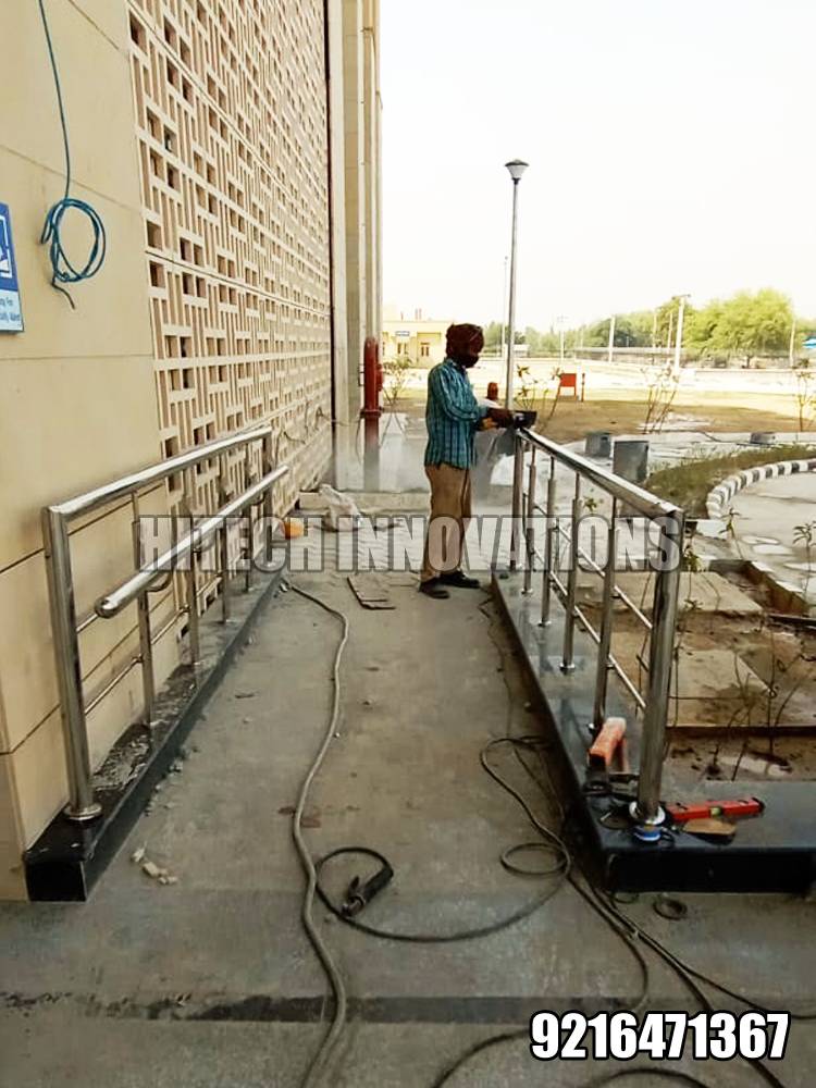 Ramp Railing for Handicapped Patients