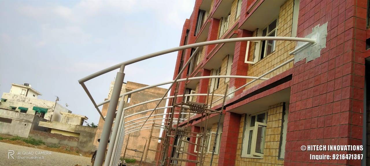 Paintwork on Tensile Structure Civil Hospital Ludhiana