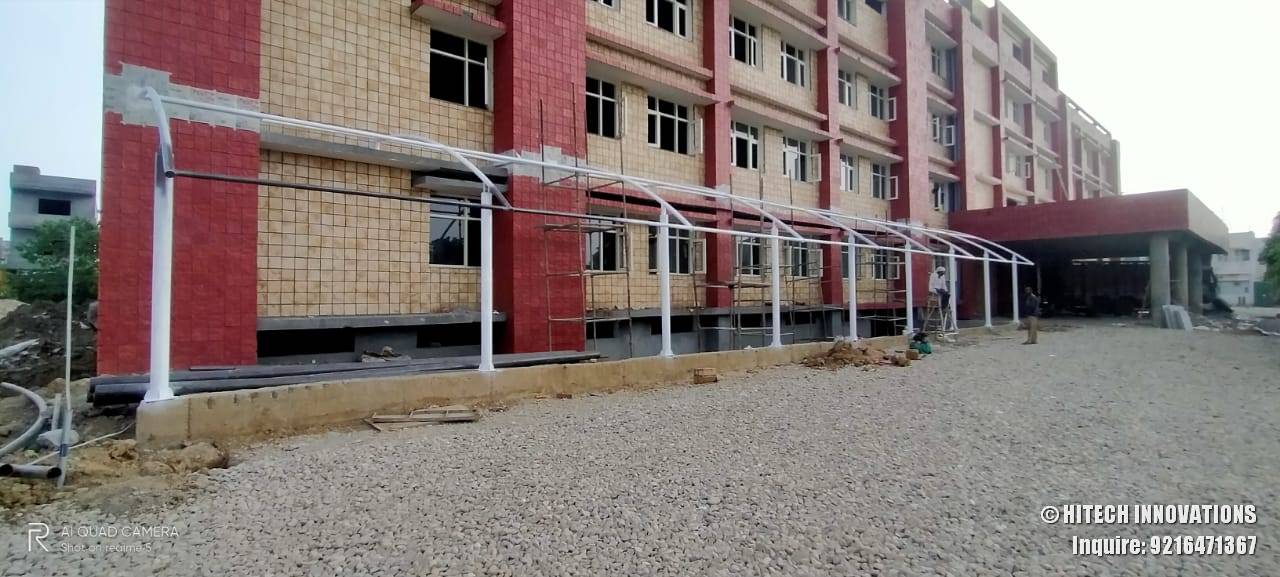 Paintwork on Tensile Structure Civil Hospital Ludhiana