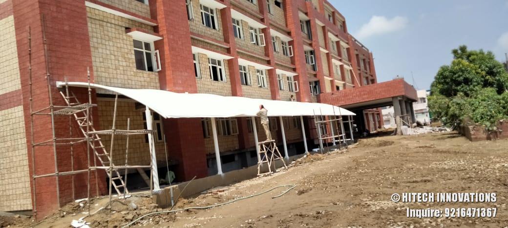 Finalising Tensile Structure Civil Hospital Ludhiana