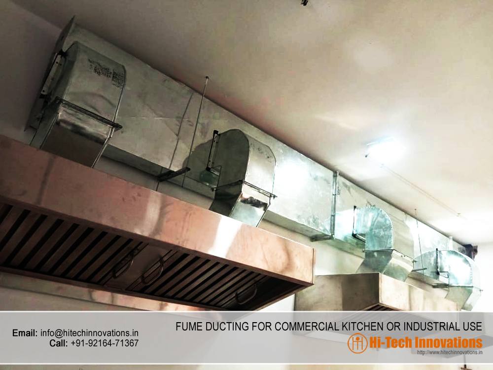 New Fume Ducting for Commercial Kitchen and Industrial Use