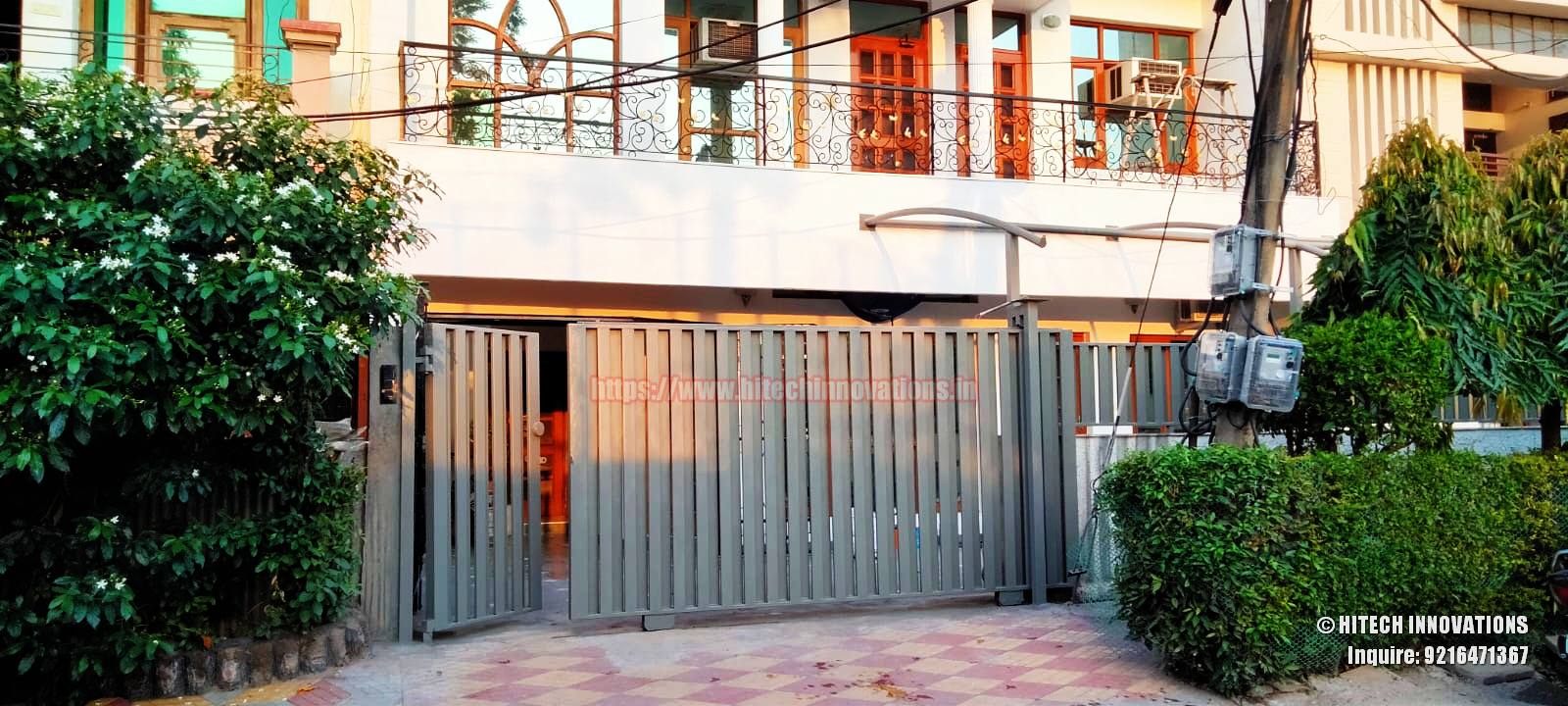 Completed Installing Sliding Gate in Panchkula