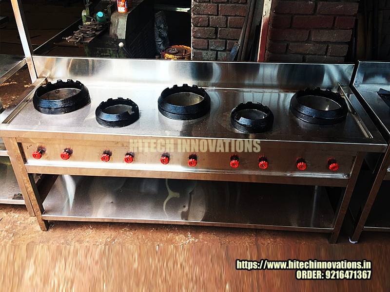 Chinese Style Commercial Kitchen Gas Burner ready for Delivery to Parwanoo - Himachal Pradesh