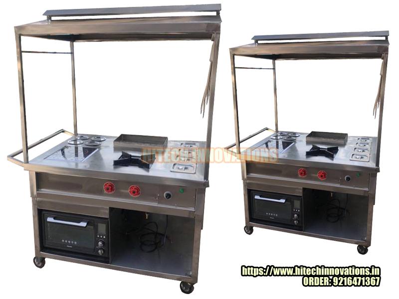 Multi-Use Commercial Cooking Range for outdoor Cooking at Farm House in Barog - Himachal Pradesh
