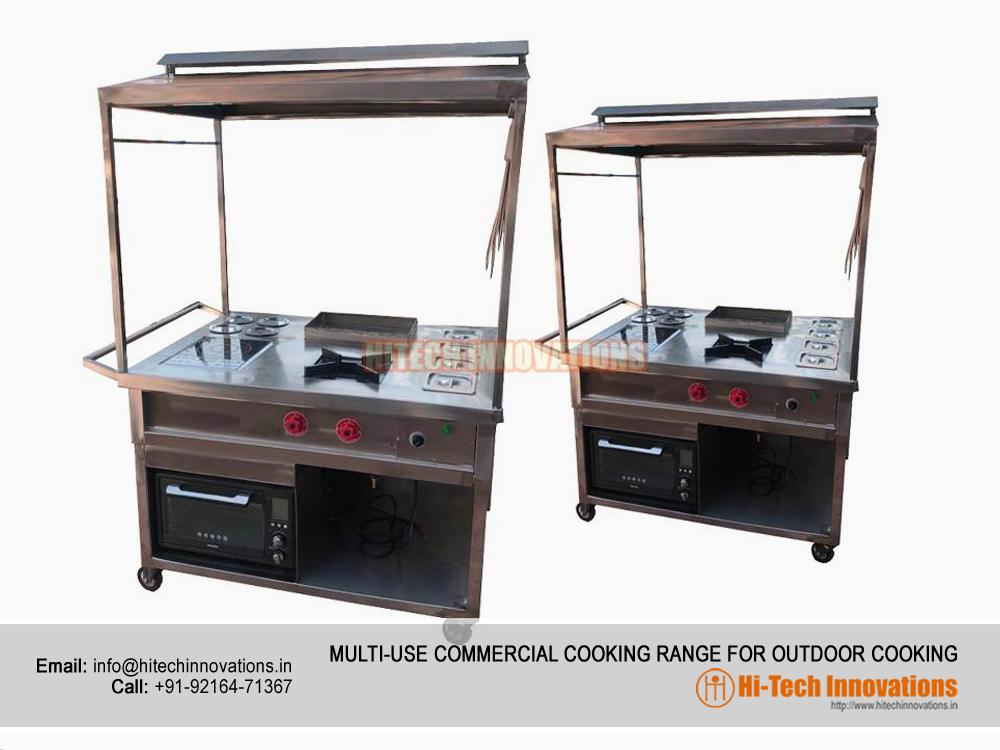 Multi-Use Commercial Cooking Range For Outdoor Cooking