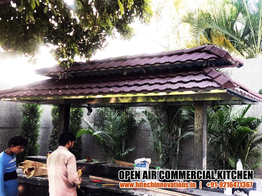 Manufacturing Open Air Commercial Kitchen for a Hotel in Chandigarh