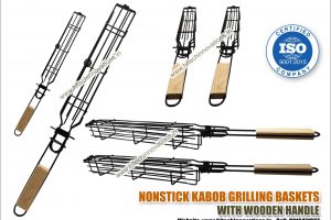 Stainless Steel Nonstick Kabob/Kebab Barbecue Baskets