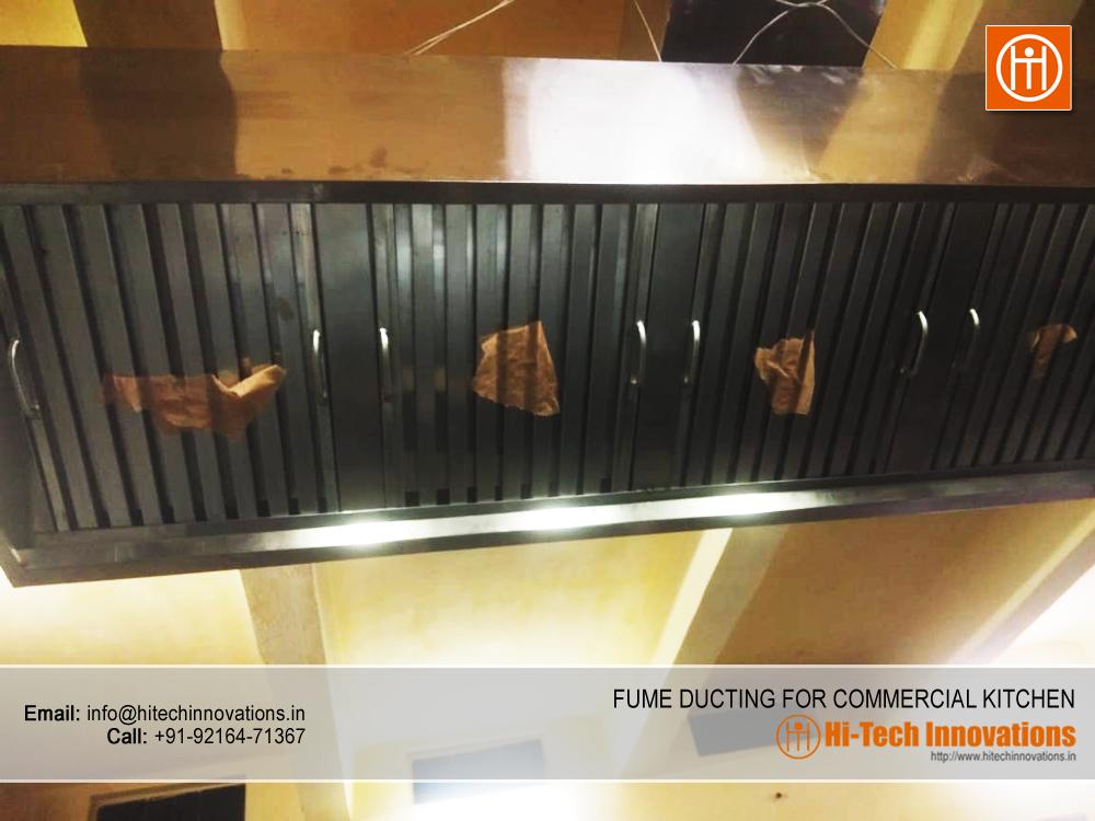 Fume Ducting Hood for Commercial Kitchen