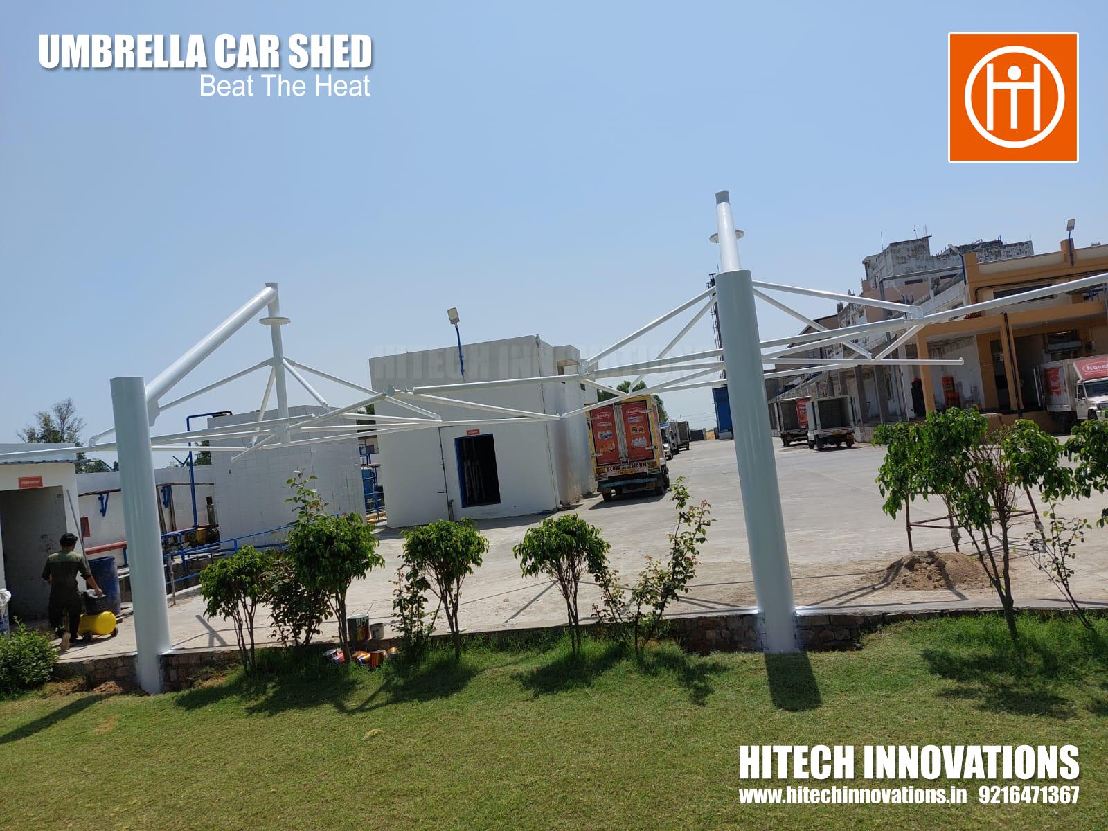 Conical Umbrella Type Car Parking Shed