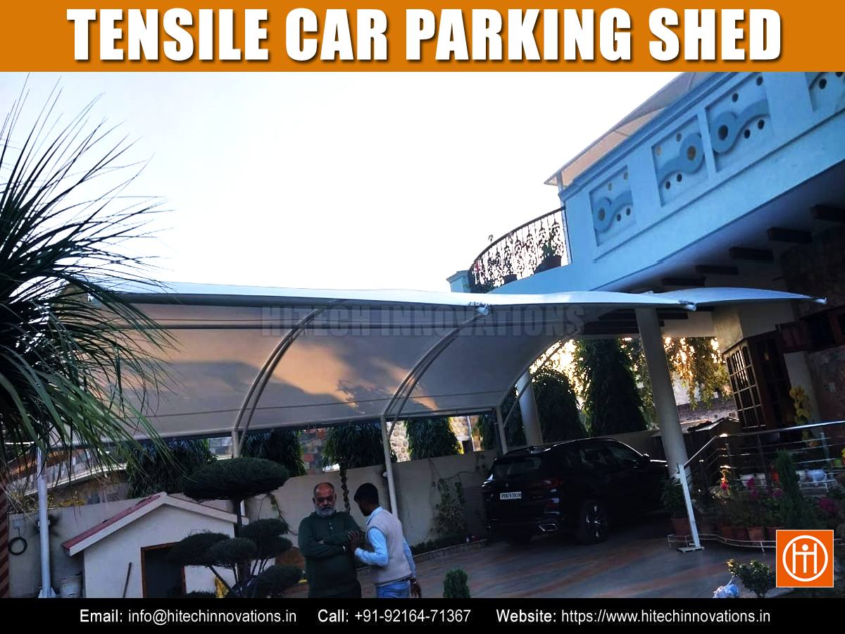 Tensile Car Parking Shed Completed in Sunny Enclave