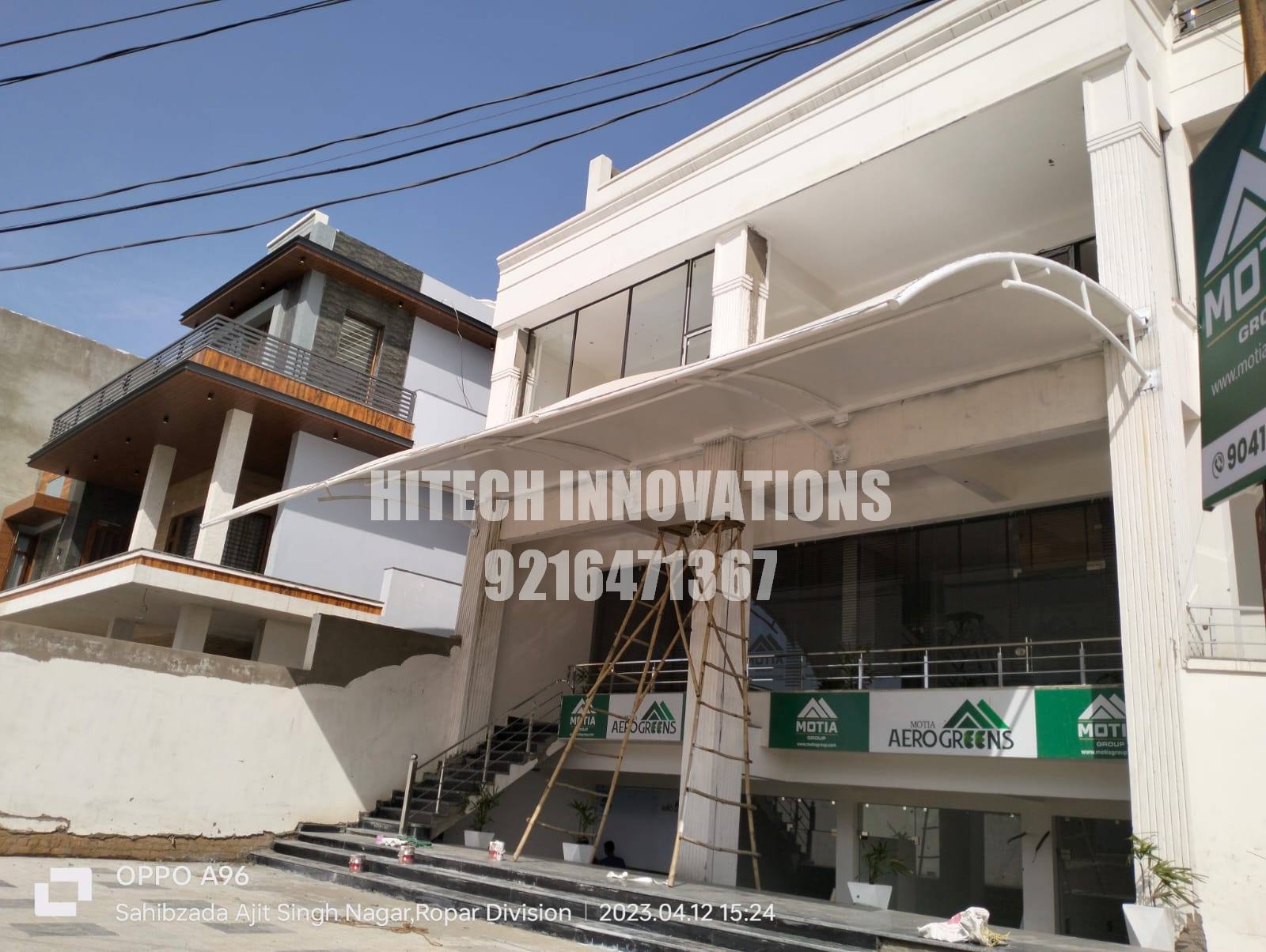 Showroom Tensile Canopy for Entry Gate
