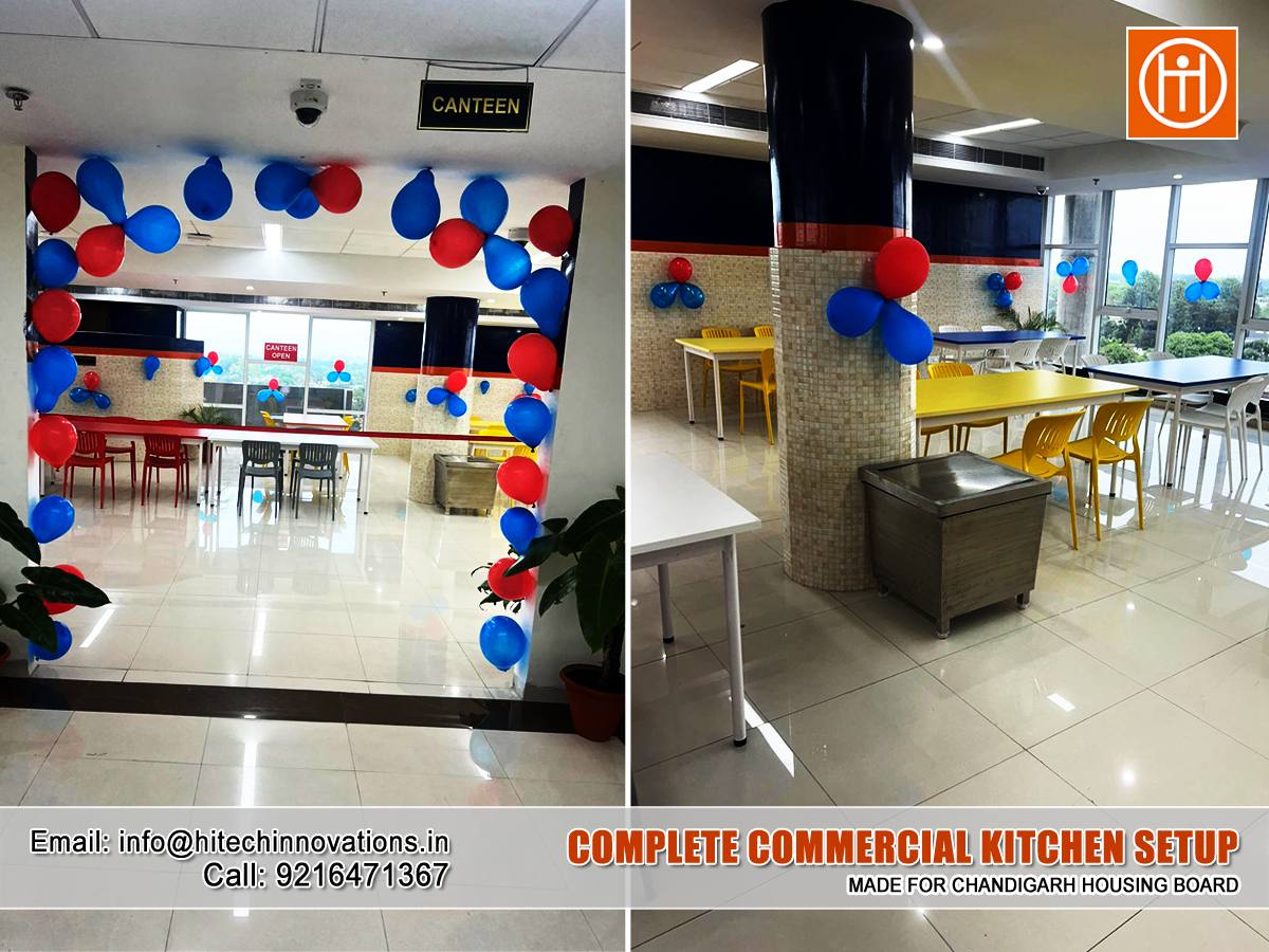 Beautiful Canteen Setup for Chandigarh Housing Board