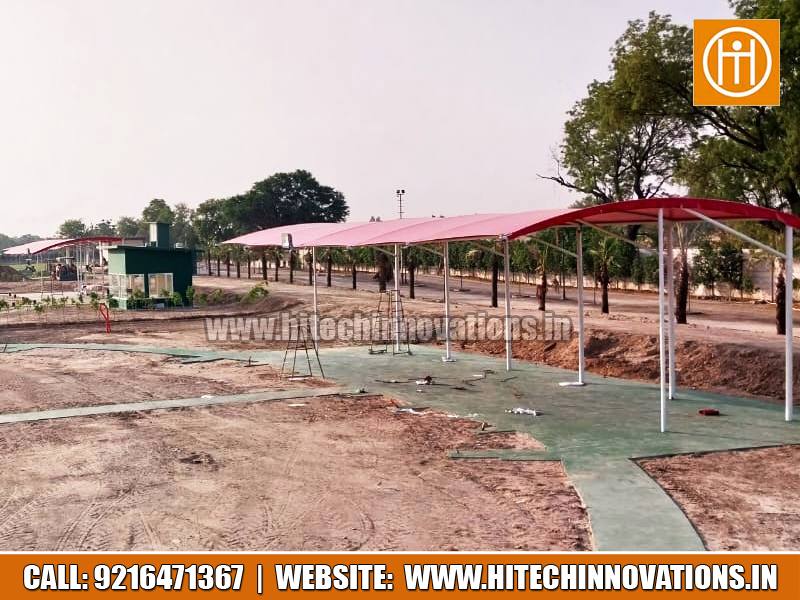 Wide Span Tensile Structure for Multiple Vehicles in Kharar