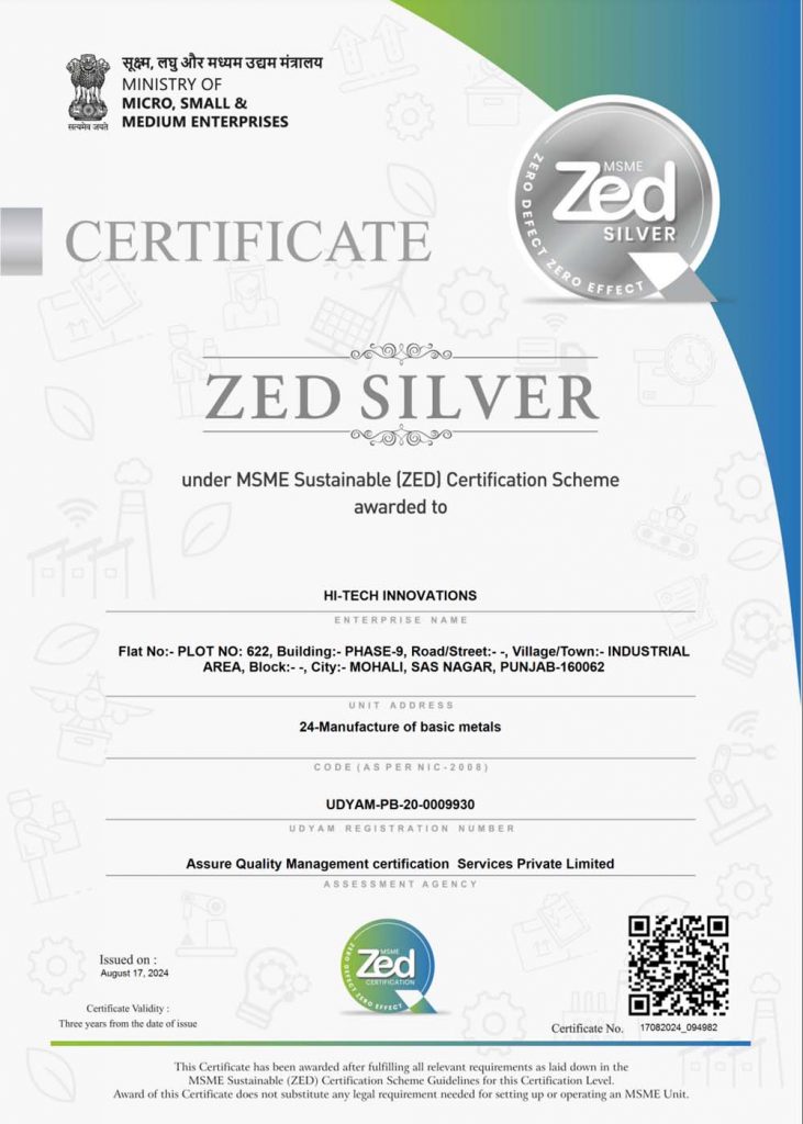 MSME Sustainable (ZED) Certification