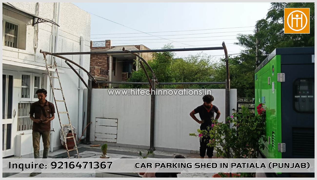 Making of a New Tensile Car Parking Shed in Patiala