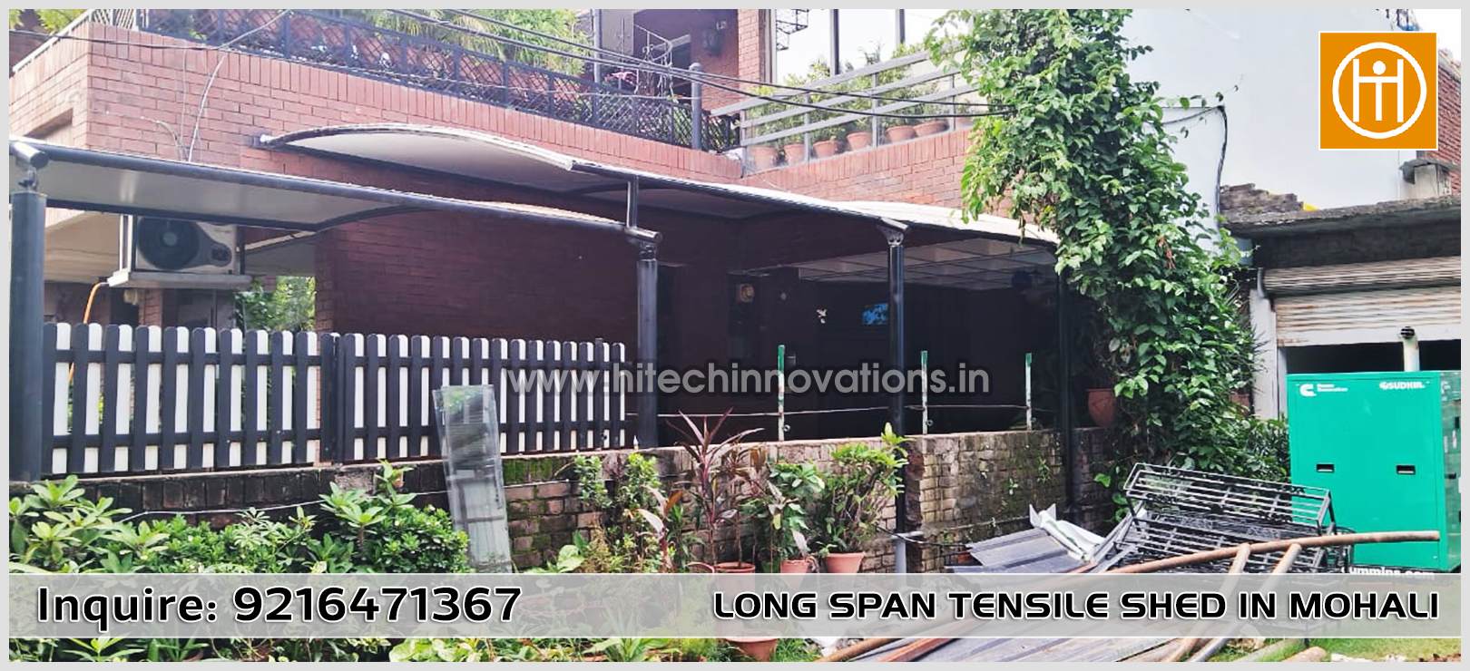 Commissioned Another Long Span Tensile Shed in Mohali