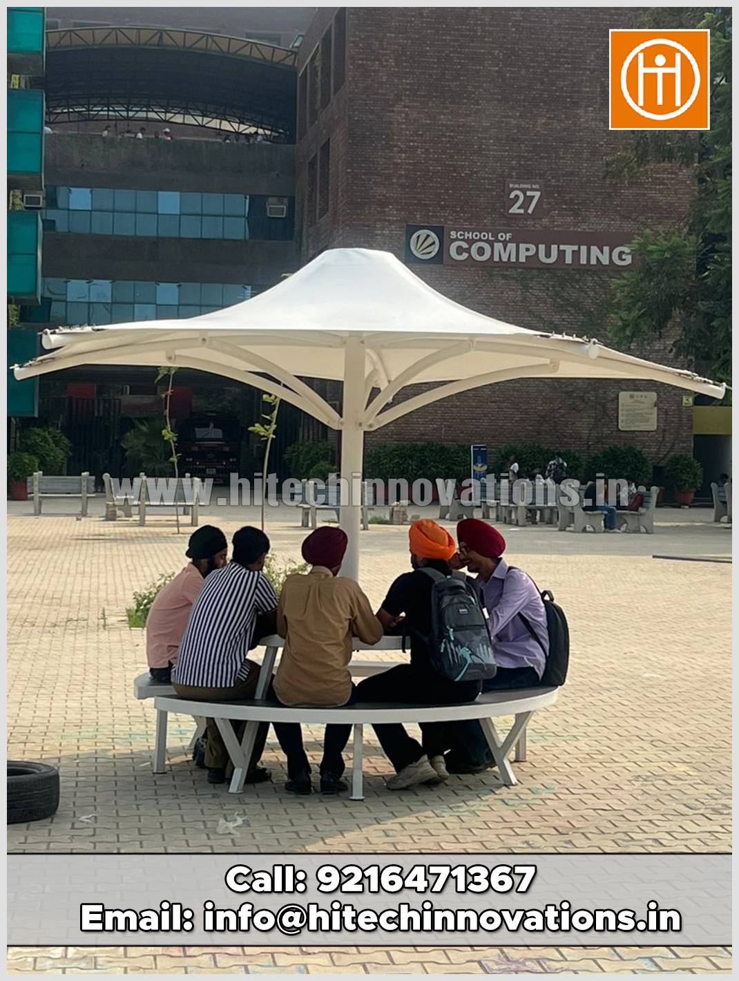 Unipole Tensile Cone for the Students of LPU in Jalandhar