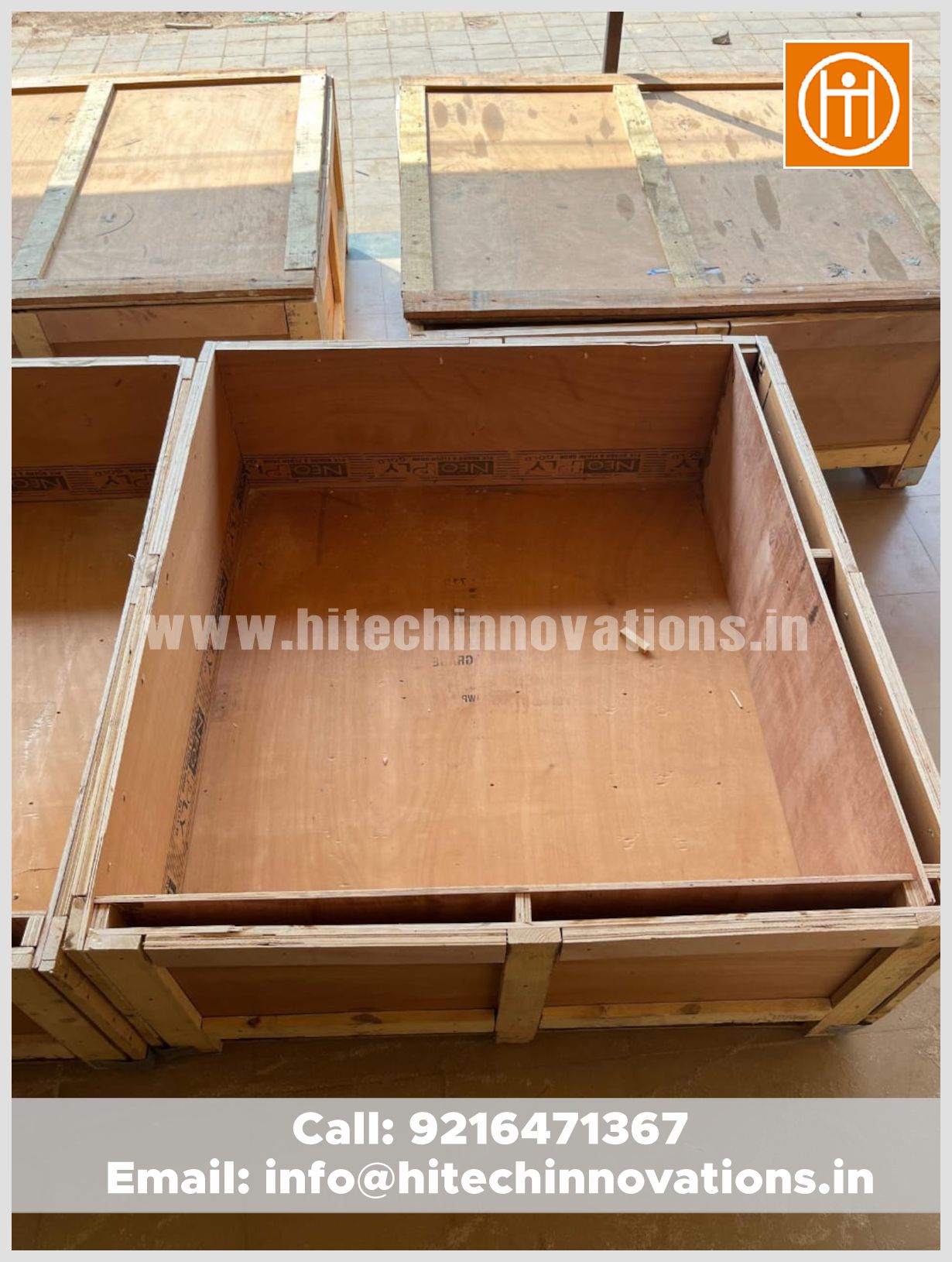 High-strength Wooden Pallet Boxes from our Mohali facility to an industrial powerhouse in Baddi (HP)