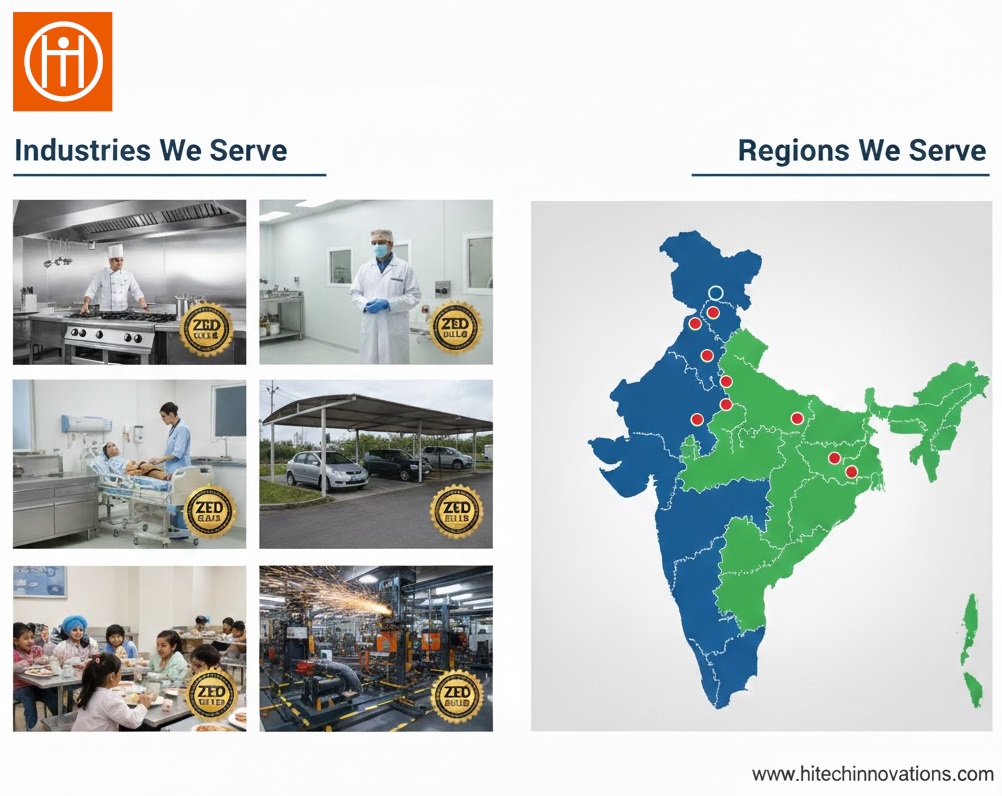 Industries and Regions Hitech Innovations Serve in India