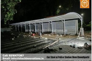 Project Showcase: Premium Tensile Vehicle Parking Shed at Mullanpur New Police Post, New Chandigarh
