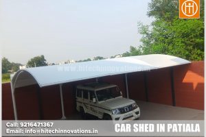 Superior Multi-Car Tensile Parking Shed Installation in Patiala