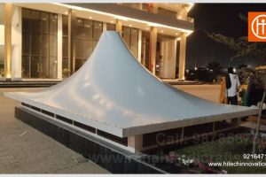 Custom Tensile Membrane Basement Ventilation Canopy at Aerocity Road, Zirakpur