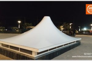 Custom Tensile Membrane Basement Ventilation Canopy at Aerocity Road, Zirakpur